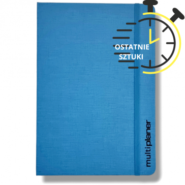 3 planer 2025 B5 (XL 16x24cm) Organizer, Kalendarz, Notatnik; oprawa LAZUROWY BŁĘKIT