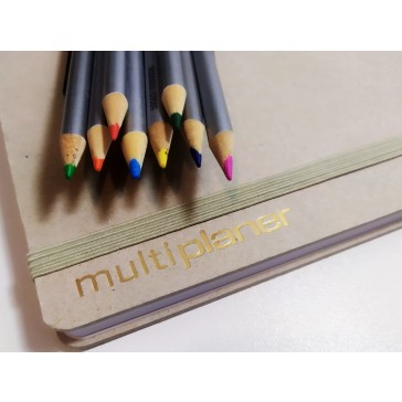 2noter Szkicownik Notatnik A4 czysty/gładki (XXL 21x30cm) oprawa Eko tektura, wersja polska - Zestaw