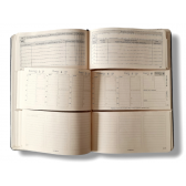 3 planer 2026 B5 (XL 16x24cm) Organizer, Kalendarz, Notatnik; oprawa CIEMNA BUTELKOWA ZIELEŃ