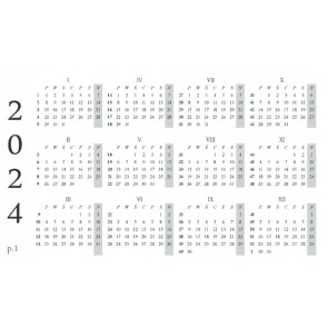 Kalendarze 2024 i 2025 do Planerów niedatowanych A4, A5 i B6 - do WYDRUKU