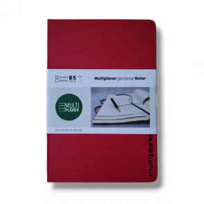 3noter Notatnik w kropki B5 (XL 16x24 cm) czerwony, kolekcja CLASSIC 